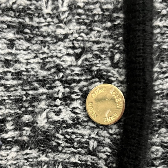 Anne Klein Black and Gray Textured Cardigan - Picture 3 of 7